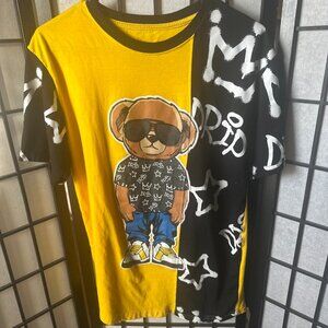Men's Hustle OG Hustle Bear Vibes T Shirt Size Medium